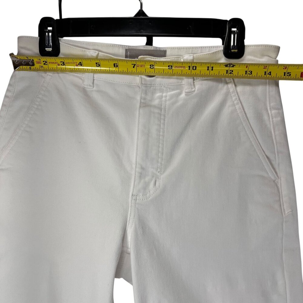 Everlane Straight Leg Cropped White Denim Jeans Classic Pants Size 6 Womens - Picture 12 of 12